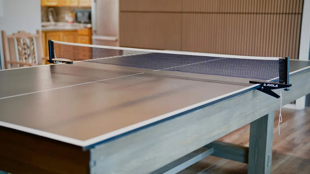 Ping-pong table in the game room